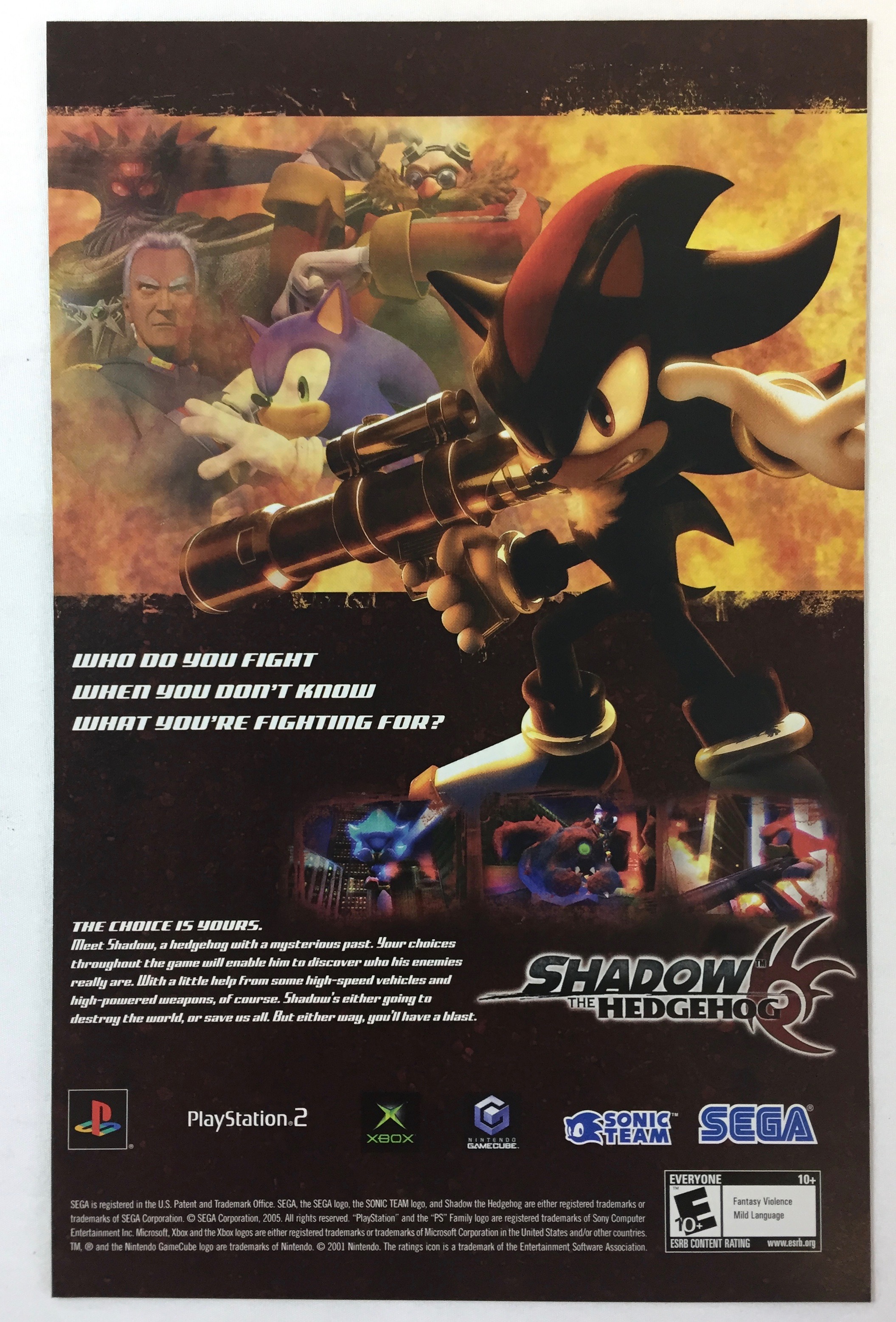 Shadow the hedgehog gamecube